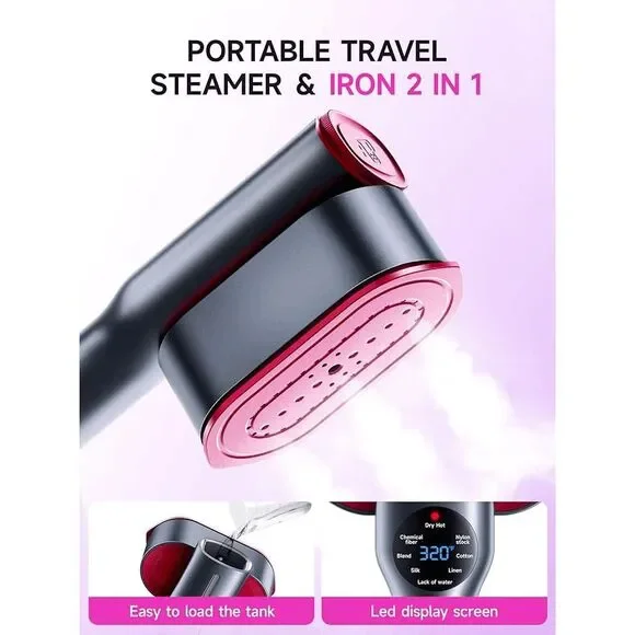 DR. FLASH 2-in-1 Steamer & Iron 1200W Portable Travel - Picture 4 of 7